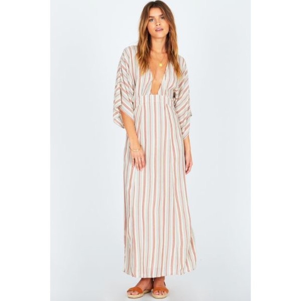 Amuse Society - Tan Striped Forever and a Day Dress - Small